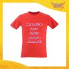 T-Shirt Uomo Maglietta Rossa Personalizzata con Nome Foto Immagini Testo o Frasi Gadget Eventi