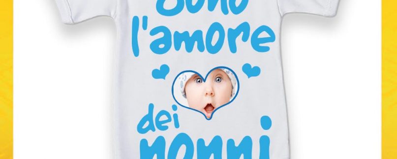 BODY BIANCO SONO L'AMORE DEI NONNI BLU