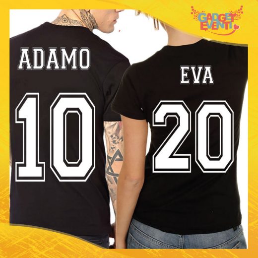T-Shirt Coppia Retro Maglietta "Adamo ed Eva" Gadget Eventi