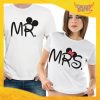 T-Shirt Coppia Maglietta "Mr and Mrs Disney" Gadget Eventi