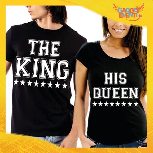 T-Shirt Coppia Maglietta "The King and his Queen" Gadget Eventi