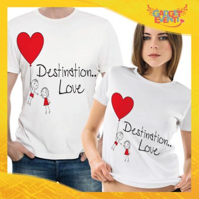 T-Shirt Coppia Maglietta "Destination Love" Gadget Eventi