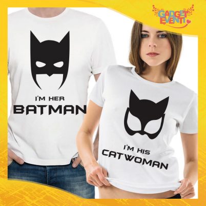 T-Shirt Coppia Maglietta "Batman and Catwoman" Gadget Eventi