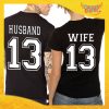 T-Shirt Coppia Retro Maglietta "Husband and Wife" Gadget Eventi