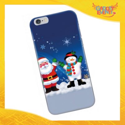 Cover Smartphone Natale Cellulare Tablet "Babbo Natale sulla neve"Gadget Eventi