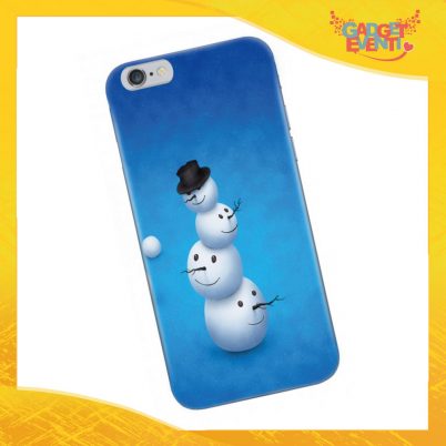 Cover Smartphone Natale Cellulare Tablet "Facce Pupazzi" Gadget Eventi
