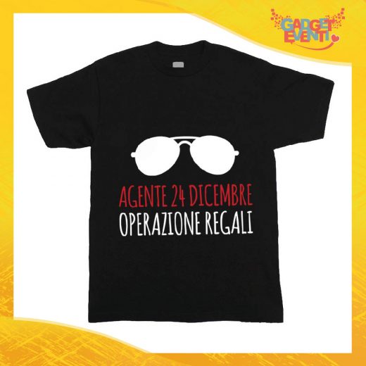 T-Shirt Bimbo Maglietta Natale "Agente 24 Dicembre Operazione Regali" Gadget Eventi