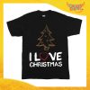T-Shirt Bimbo Maglietta Natale "Cappello I Love Christmas" Gadget Eventi