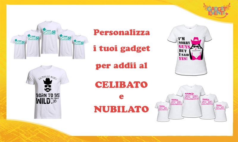 Gadget per Addii al Celibato / Nubilato - Gadget Eventi