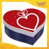 Scatola a Cuore Blu Pois San Valentino Love "Pendant Heart" Gadget Eventi