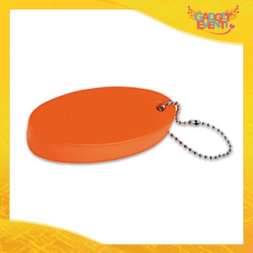 Portachiavi Arancio con catena in metallo "Floater" antistress galleggiante Gadget Eventi