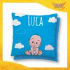 Cuscino Bambino Baby con nome personalizzabile "Bimbo Bimba Nuvola" Gadget Eventi