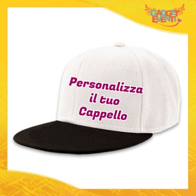 Personalizza il tuo Cappello Ricamato Berretto Snapback Visiera Larga Gadget Eventi