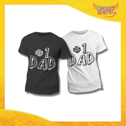 Maglietta T-Shirt Regalo Festa del Papà "First Dad" Gadget Eventi