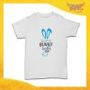 T-Shirt Bimbo Maschietto"Bunny Loves Me" Regalo Pasquale Pasqua Gadget Eventi