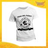 T-Shirt Maglietta Bianca per "Vigili del Fuoco" Mestiere Lavoro Gadget Eventi