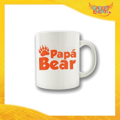 Tazza "Papà Bear Impronta" Colazione Breakfast Mug Idea Regalo Festa del Papà Gadget Eventi