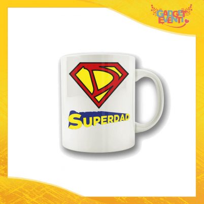 Tazza "Superdad Diamante" Colazione Breakfast Mug Idea Regalo Festa del Papà Gadget Eventi