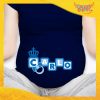 T-shirt Premaman Maschietto Nera "Corona Anello" idea regalo gadget eventi