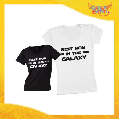 Maglietta, t-shirt idea regalo festa della mamma "Best Mom Galaxy" - Gadget Eventi