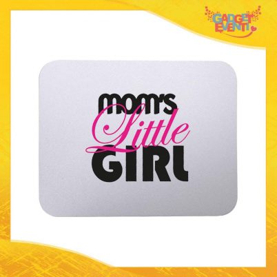 Mouse Pad femminuccia "Mom's Little" tappetino pc ufficio idea regalo festa della mamma gadget eventi