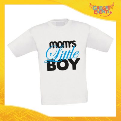 Maglietta Bambino Bambina "Mom's Little" Idea Regalo T-shirt Festa della Mamma Gadget Eventi