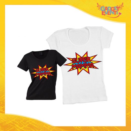 Maglietta, t-shirt idea regalo festa della mamma "Super Madre" - Gadget Eventi