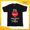 Maglietta Bambino Bambina "Come Amo il mio Papà" Idea Regalo T-shirt Festa della Mamma Gadget Eventi