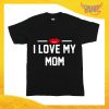 Maglietta Bambino Bambina "I Love My Mom" Idea Regalo T-shirt Festa della Mamma Gadget Eventi