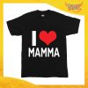 Maglietta Bambino Bambina "Love Cuore" Idea Regalo T-shirt Festa della Mamma Gadget Eventi