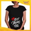 T-shirt Premaman Nera "Best Mom Ever" idea regalo festa della mamma gadget eventi
