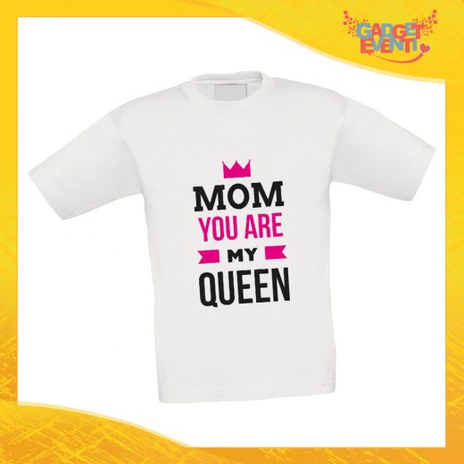 Maglietta Bambino Bambina "You Are My Queen" Idea Regalo T-shirt Festa della Mamma Gadget Eventi