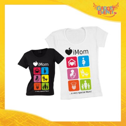 Maglietta, t-shirt idea regalo festa della mamma "iMom" - Gadget Eventi