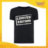 maglietta t-shirt uomo nera "Limited Edition" Idea Regalo Linea Gadget Eventi