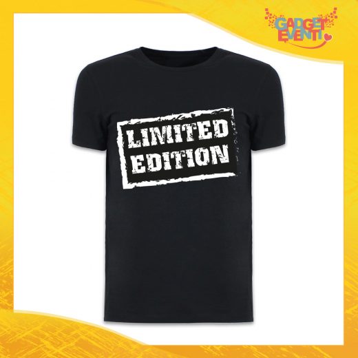maglietta t-shirt uomo nera "Limited Edition" Idea Regalo Linea Gadget Eventi