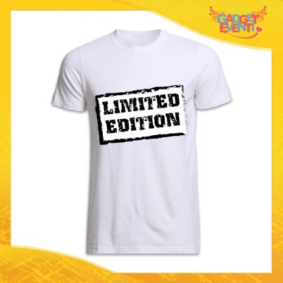 maglietta t-shirt uomo bianca "Limited Edition" Idea Regalo Linea Gadget Eventi