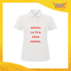 Scegli la tua Polo Donna e personalizzala con Nome Foto Testo Frasi Gadget Eventi