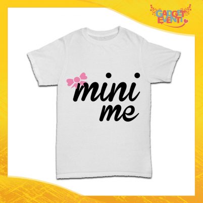 T-Shirt Bimba Bianca Femminuccia "Mini Me" Idea Regalo Maglietta Festa della Mamma Gadget Eventi