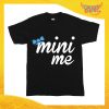 T-Shirt Bimbo Nera Maschietto "Mini Me" Idea Regalo Maglietta Festa della Mamma Gadget Eventi