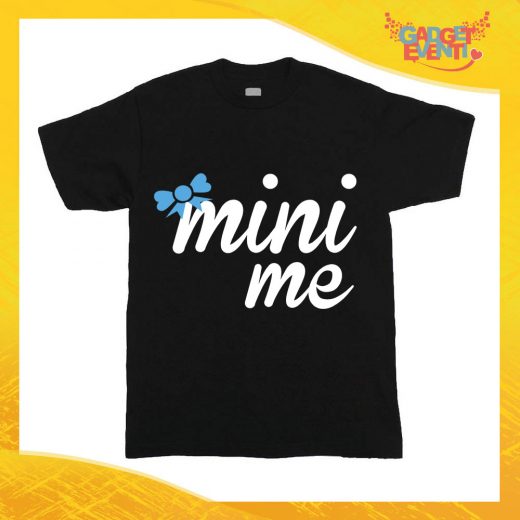 T-Shirt Bimbo Nera Maschietto "Mini Me" Idea Regalo Maglietta Festa della Mamma Gadget Eventi