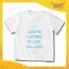 T-Shirt bianca bimbo maschietto "Me la Sono Fatta Addosso" Idea Regalo Gadget Eventi