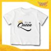 T-Shirt bianca bimba femminuccia "I'll Be King/Queen" Idea Regalo Gadget Eventi