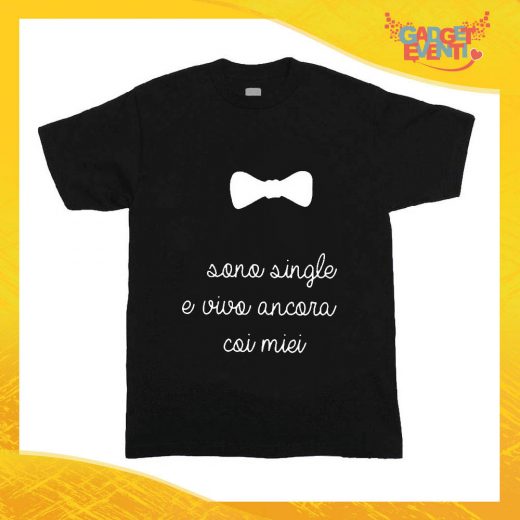 T-Shirt nera bimbo/a "Vivo Ancora con i Miei" Idea Regalo Gadget Eventi
