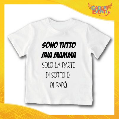 T-Shirt bianca bimbo/a "Sono Tutto Mia Mamma" Idea Regalo Gadget Eventi