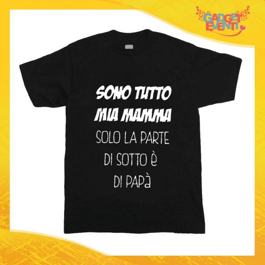 T-Shirt nera bimbo/a "Sono Tutto Mia Mamma" Idea Regalo Gadget Eventi