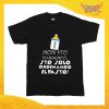 T-Shirt nera bimbo/a "Sto Solo Ordinando il Pasto" Idea Regalo Gadget Eventi