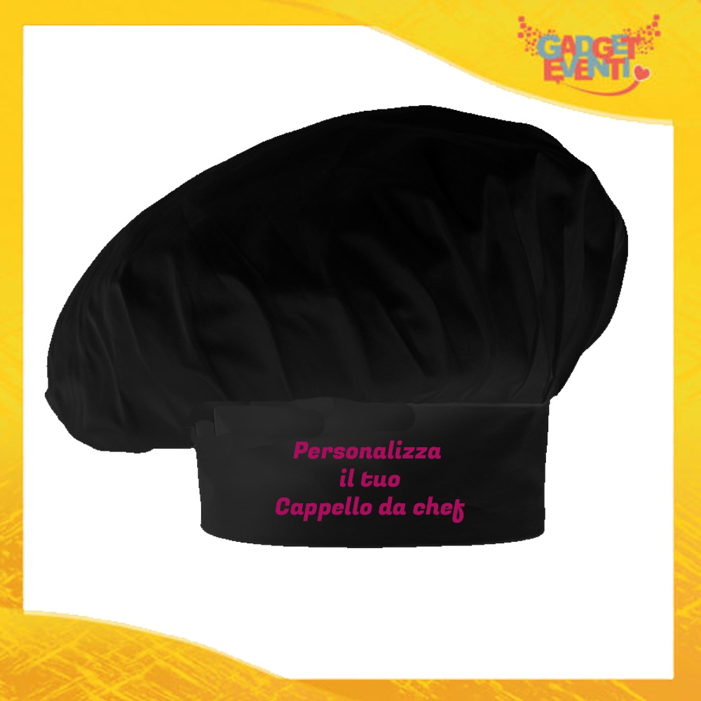 Cappello da Cuoco Personalizzato con Testo e Immagini