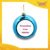 Addobbo Palla di Natale Colore Blu Appendino Natalizio Personalizzato con frasi scritte foto e immagini Idea per Decorare la casa e il tuo albero Gadget Eventi