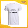 T-Shirt Uomo Bianca "Mai Na Gioia" Maglia Maglietta Maschile Idea Regalo Divertente per un Ragazzo Gadget Eventi