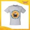 T-Shirt Uomo Grigia "Mangia un Vegano" Maglia per l'estate Idea Regalo Maglietta Maschile Gadget Eventi